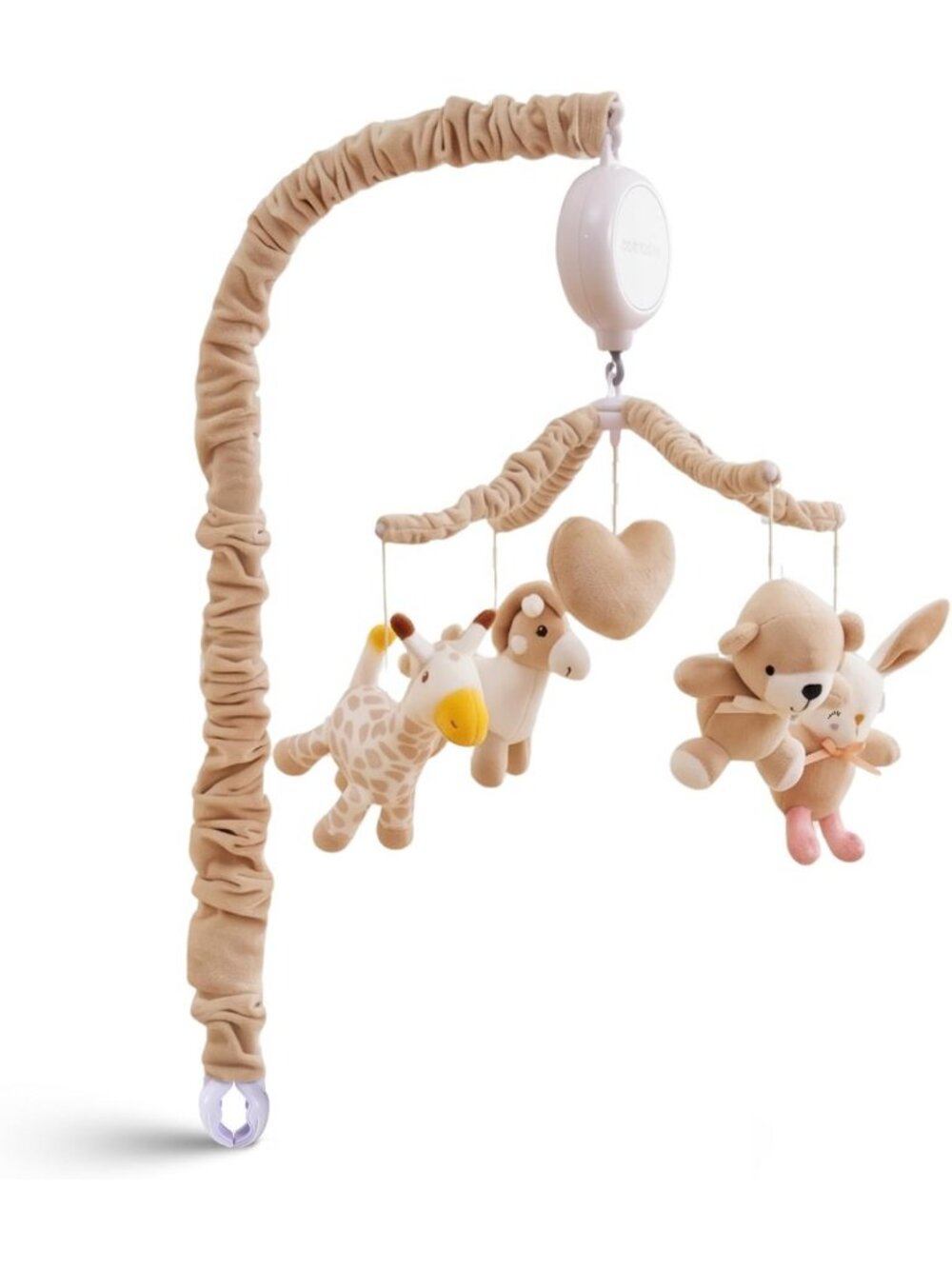 Musical Crib Mobile with 12 Lullabies, Plush Toys & Unisex Design for Baby